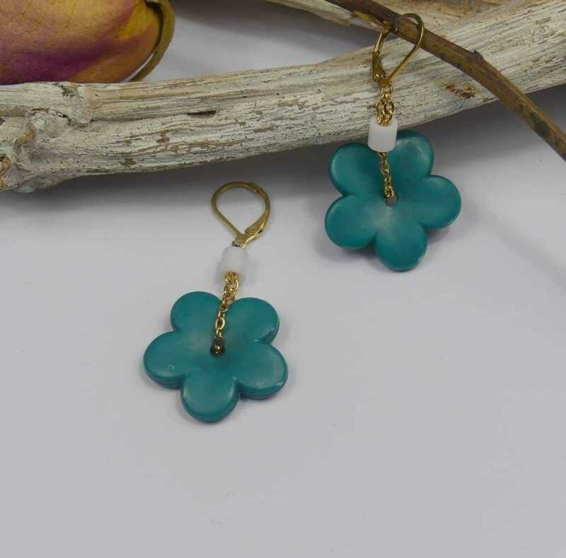 Boucles d’oreille Kaki – Image 3