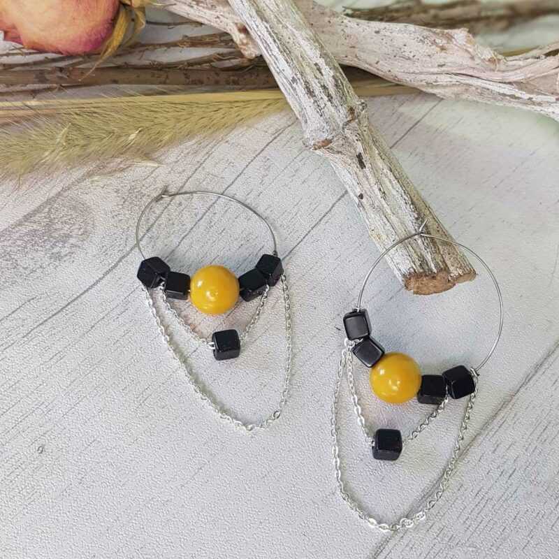 Boucles d’oreille Karité – Image 3